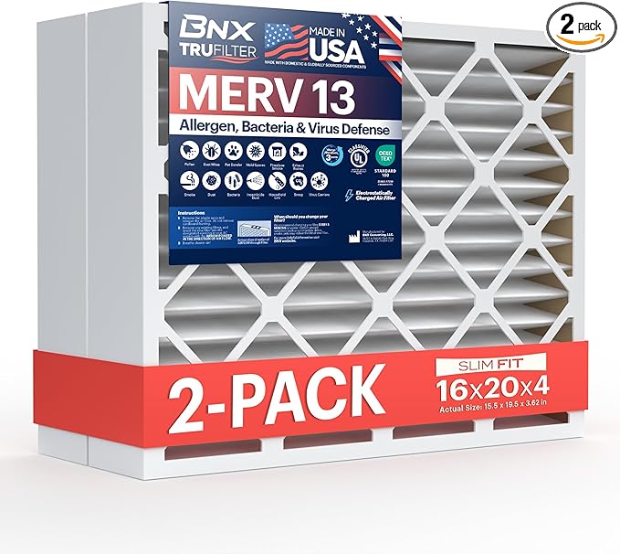 BNX TruFilter 16x20x4 MERV 13 Air Filter by BNX