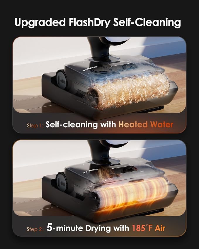 Tineco Floor One S9 Artist Steam Wet Dry Vacuum Cleaner, High-temp Steam - Image 7