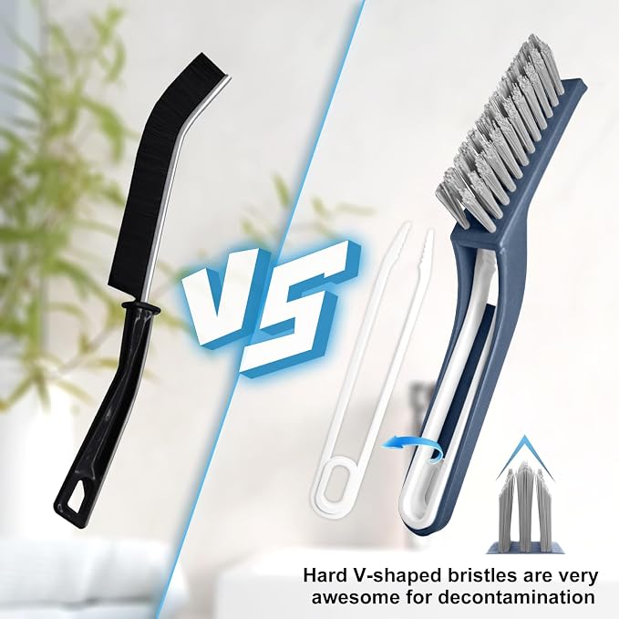 Cleaning Brush - QAGOBDI Hard Bristle Crevice Cleaning Brush - Image 5