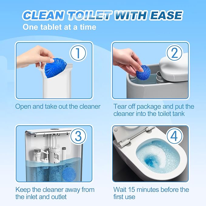 KIISIISO Multipurpose Bathroom Cleaners, 54 Pack Commercial & Household Toilet - Image 6