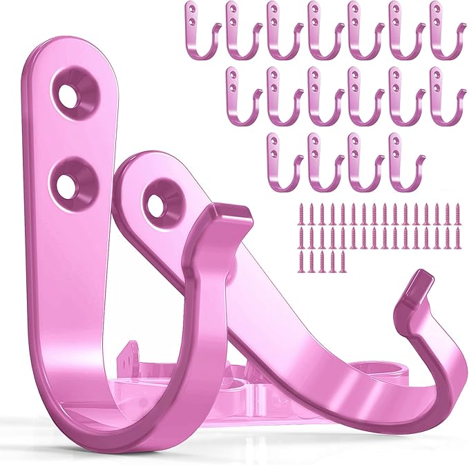 20PCS Wall Hooks for hanging, Metal Wall Hooks for Coats, Coat hooks for Wall by BREYDROK
