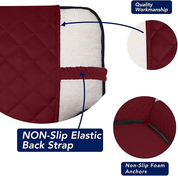 PureFit Reversible Quilted Sofa Cover, Water Resistant Slipcover Furniture - Image 3