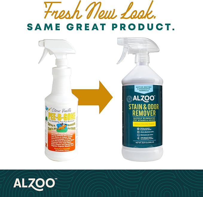 ALZOO Stain & Odor Remover, Quickly Lifts & Dissolves Pet Stains & Helps - Image 4