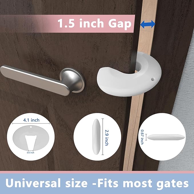 Silicone Door Pinch Guard and Door Slam Stopper, Durable Finger Pinch Guard - Image 5
