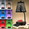 Black Tree Candle Warmer Lamp, LED Colors Changing Candle Warmer by HEKALU