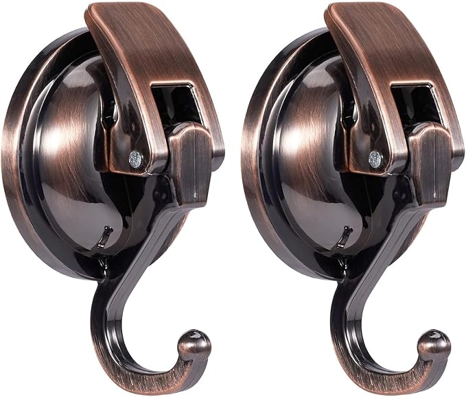 Suction Cup Hooks for Shower, Glass Door, Tile – Loofah, Bath Robe Hook Holder by Apkhgtb