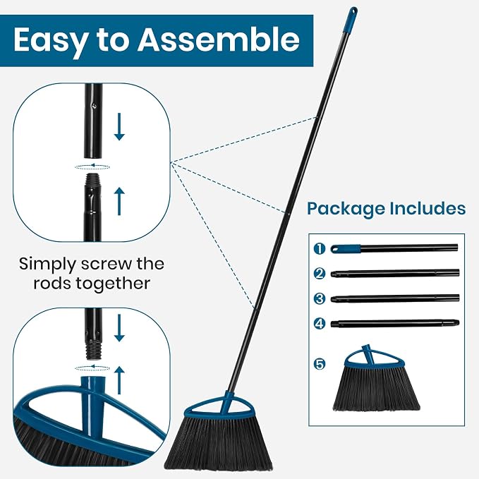 MAVRIZ Outdoor Broom Heavy Duty Angle Broom - Image 8