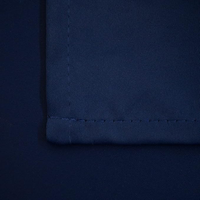 Pickluc Navy Blue Cafe Curtain 30 Inches Length, Rod Pocket Small Kitchen - Image 8