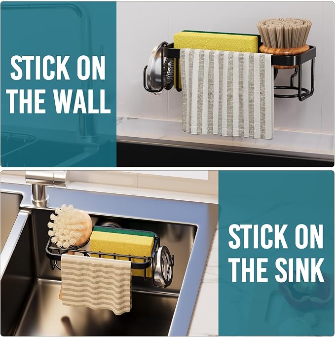 TAILI 4-in-1 Sponge Holder for Kitchen Sink - Image 8