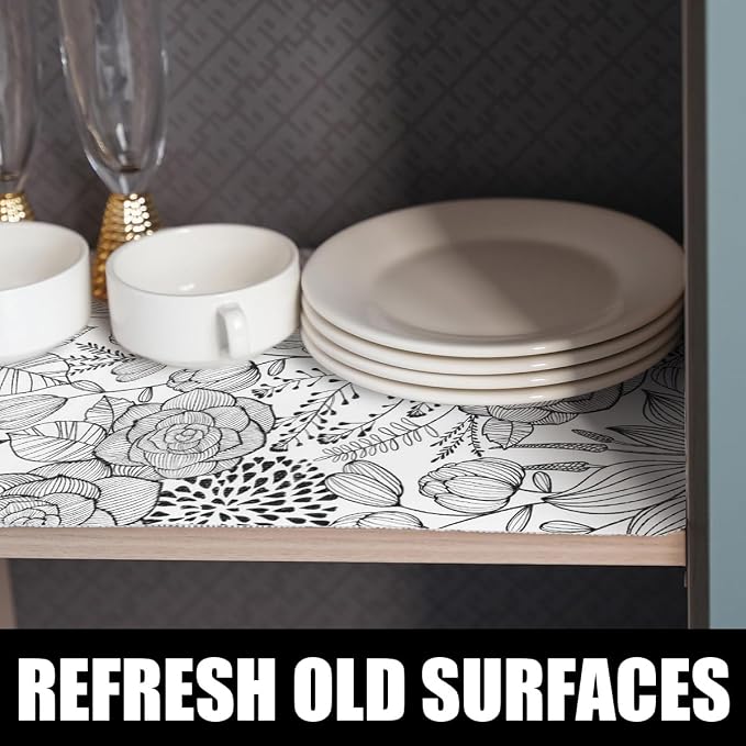 Shelf and Drawer Liner for Kitchen Cabinets, Non-Adhesive and Strong Non-Slip - Image 2
