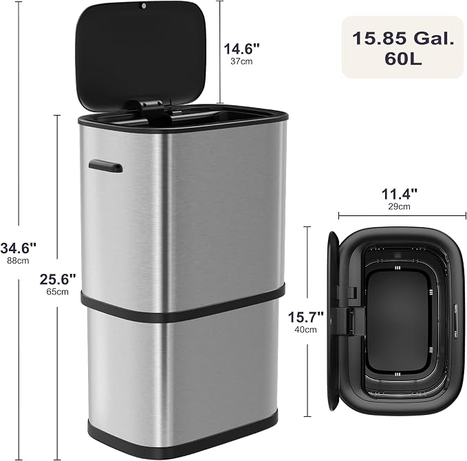 16 Gallon Kitchen Trash Can - Image 2