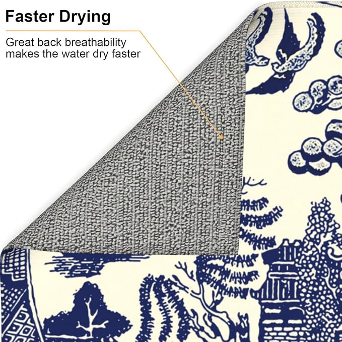 Dish Drying Mat For Kitchen Counter Absorbent Dish Mat Reversible Drainer - Image 6