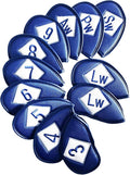 FINGER TEN Premium Synthetic Leather Stylish Iron & Wedge Golf Head Covers by FINGERTENSport
