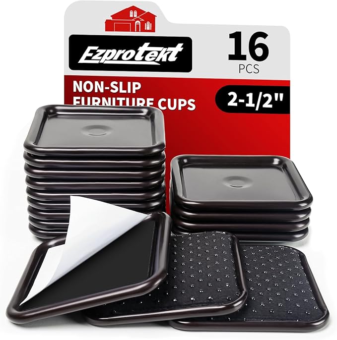 Ezprotekt 2 1/2" Square Non Slip Furniture Pads by VisittheEzprotekt