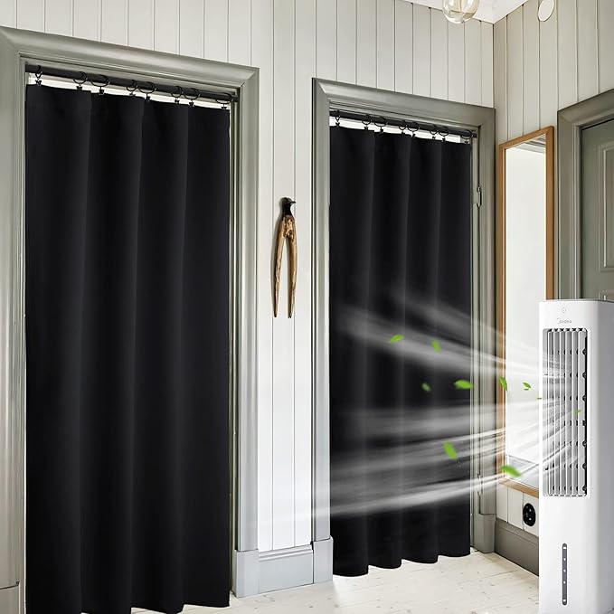 RYB HOME Blackout Curtains 84 inches Long 2 Panels Set by RYBHOME