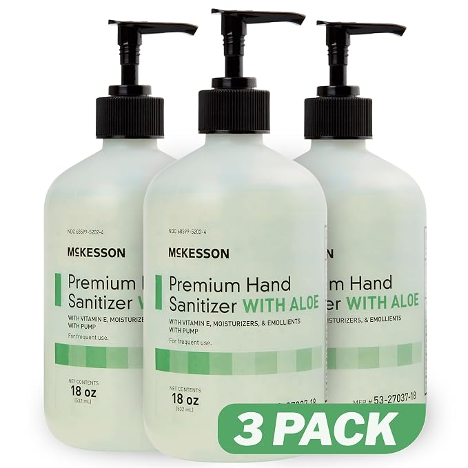 McKesson Hand Sanitizer with Aloe, 18 oz Pump Bottle by McKesson