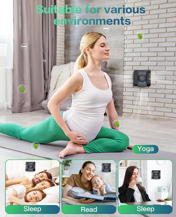 iDiskk Air Purifier for Home, Plug-In Negative Ion Quiet Air Ionizers for - Image 3