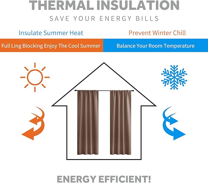 RYB HOME Decorative Curtain Drapes - Image 3