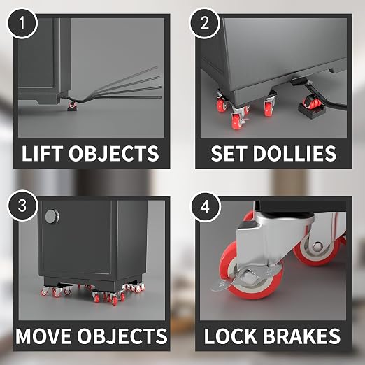 MYUEA【Upgrade Large】 Furniture Dolly, Furniture Movers - Image 8