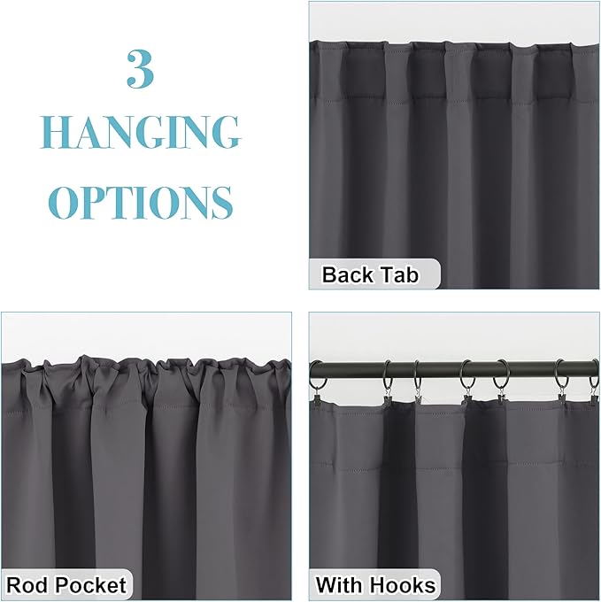 RYB HOME Blackout Curtains for Bedroom - Image 6