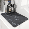 AMOAMI-Coffee Mat Hide Stain Rubber Backed Absorbent Dish Drying Mat by AMOAMI