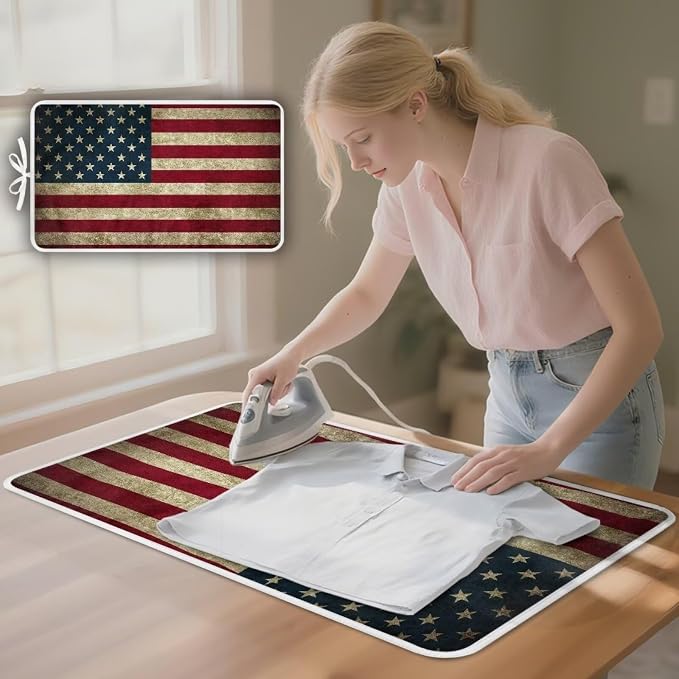 American Flag Ironing Mat Thickened Ironing Blanket Portable Heat Resistant - Image 3