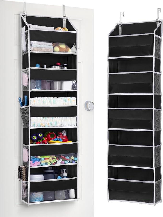 ULG 1 Pack Over The Door Organizer – 5 Shelf Door Organizer Hanging & 10 Side by ULG