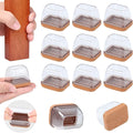 Ezprotekt 16 Pcs Rectangle Clear Silicone Chair Leg Floor Protectors by VisittheEzprotekt