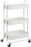 Amazon Basics 3-Tier Rolling Utility or Kitchen Cart, Lockable Wheels by AmazonBasics