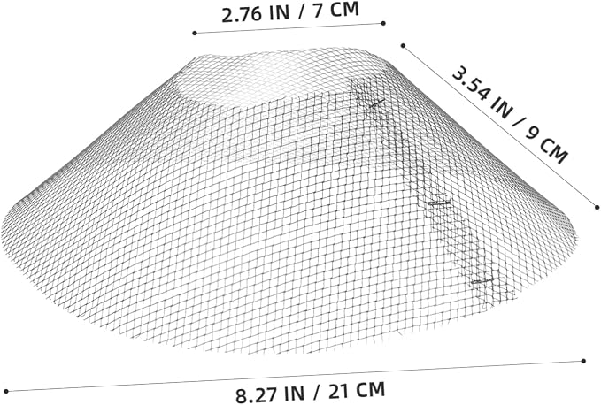 10pcs Range Hood Grease Mesh Filters Bowl Shaped Kitchen Vent Screen - Image 2