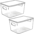 Clear Plastic Storage Bins by CONTROLKITCHEN