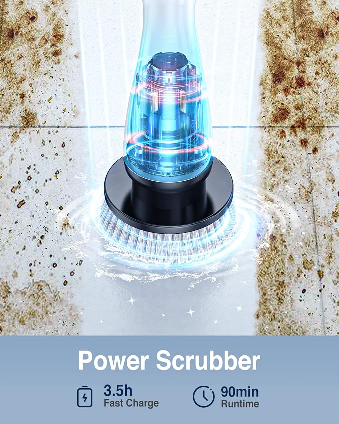 LABIGO Electric Spin Scrubber LA1 Pro, Cordless Spin Scrubber - Image 2