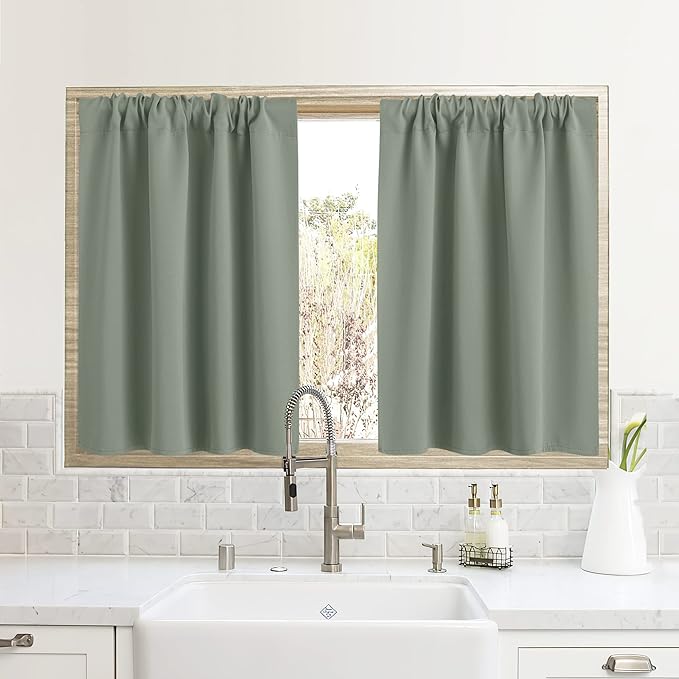 RYB HOME Blackout Curtains for Small Window by RYBHOME