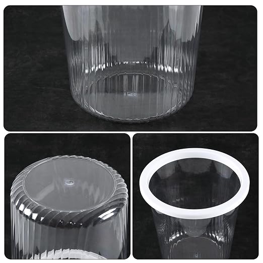 4-Pack Waste Basket Plastic, Small Plastic Garbage Can, 4 Gallon - Image 3