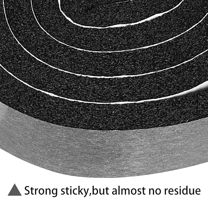 2 Rolls 1/2 Inch W 1/4 T Weather Stripping Air Conditioner Open Cell Foam Seal - Image 2