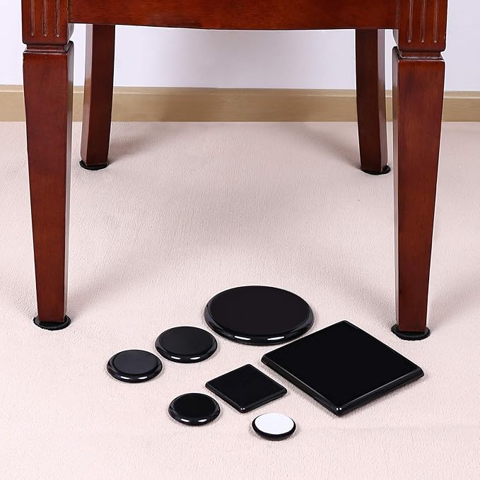 Ezprotekt 2.5 inch Square Self Adhesive Furniture Movers Sliders - Image 5