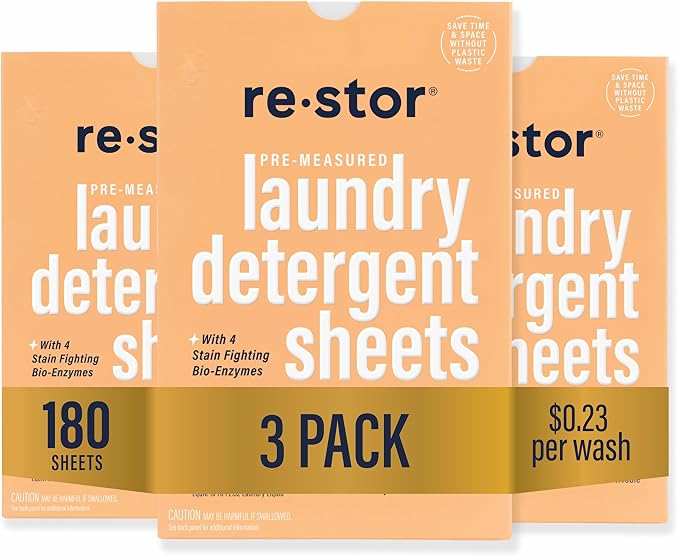restor Laundry Detergent Sheets Tropical Breeze 180 Loads | Eco Friendly by restor