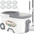 Mop and Bucket with Wringer Set, Spin Mop and Bucket System, Mops by Wodemom