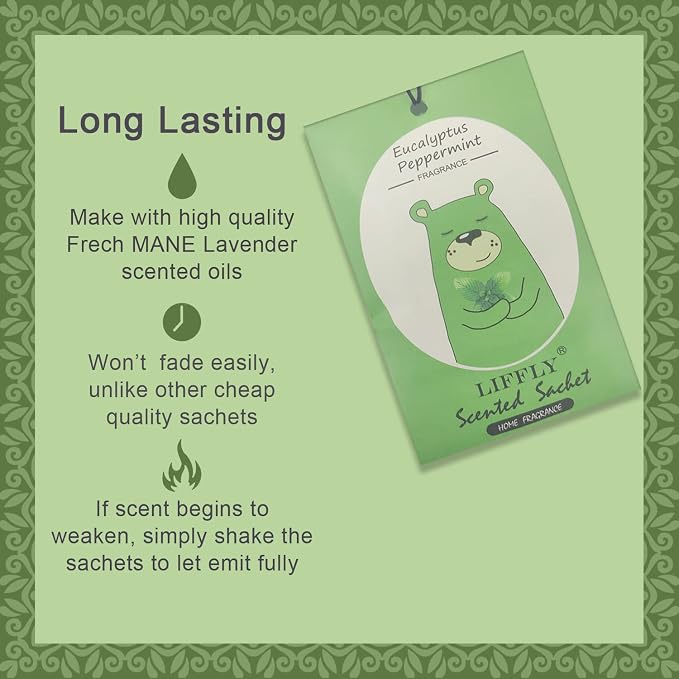 14 PCS Eucalyptus Peppermint Scented Sachets - Image 2