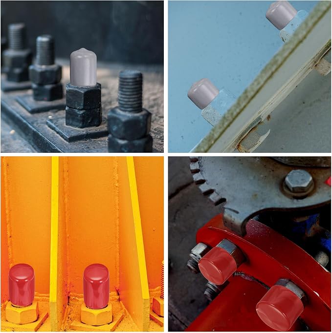 uxcell 20pcs Rubber End Caps 43mm ID Vinyl PVC Round Tube Bolt Cap Cover Screw - Image 6