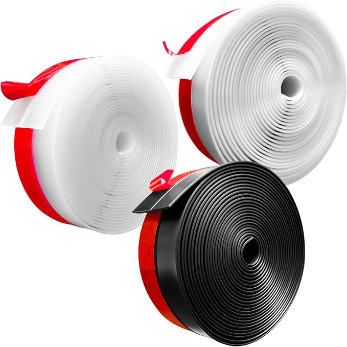 Silicone Weather Stripping, 3 inch x 20 Ft Door Draft Stopper Window Seal Strip - Image 7