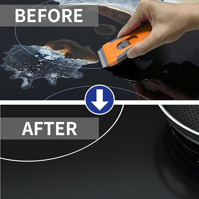 Razor Blade Scraper with 15 Extra Blades: Multi-Surface Cleaning Tool - Image 5