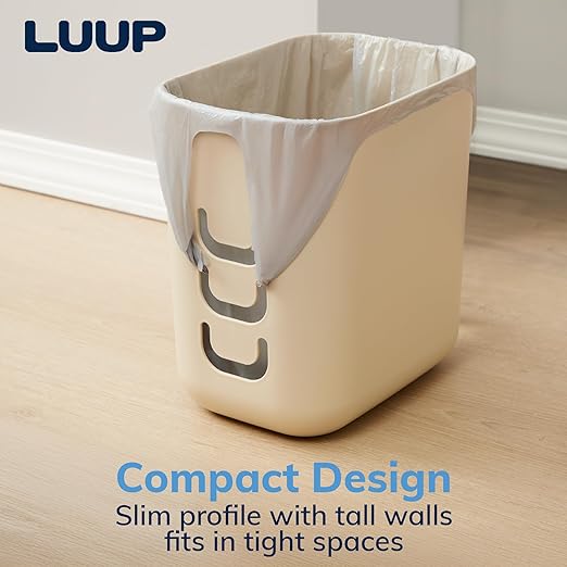 STORi Luup Bathroom Wastebasket, Secure Grocery Bags, Plastic Garbage Container - Image 9