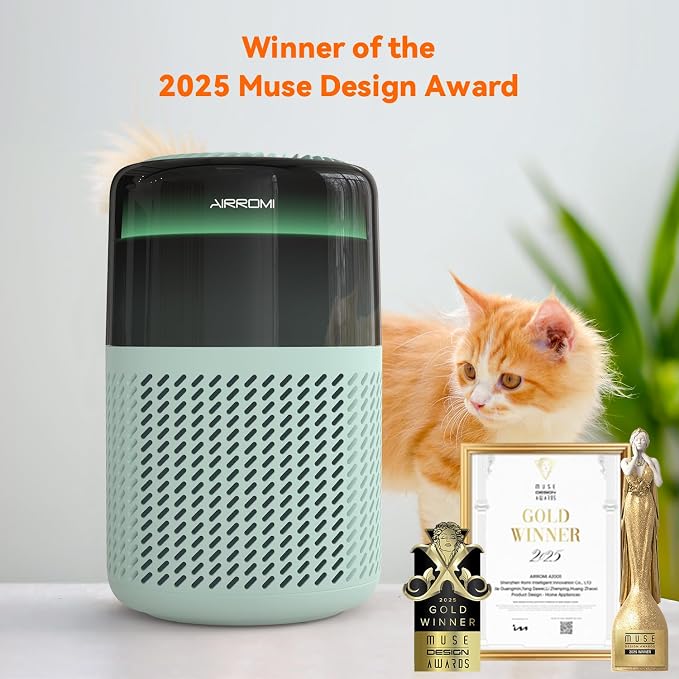 AIRROMI Air Purifier for Bedroom Home, HEPA Filter, Covers Upto 549 Ft² - Image 3