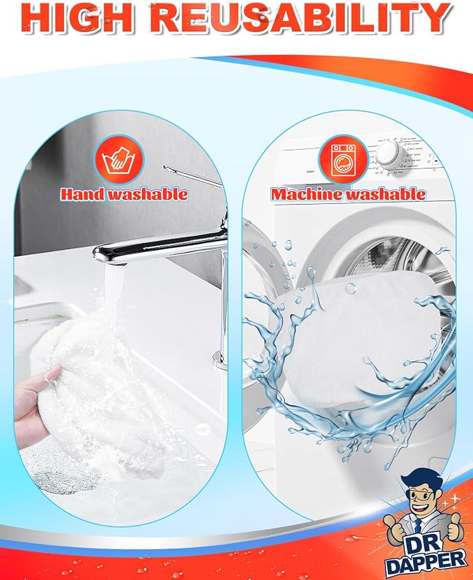 DR DAPPER 6 Pack SMP01 Steam Mop Pads Compatible - Image 5
