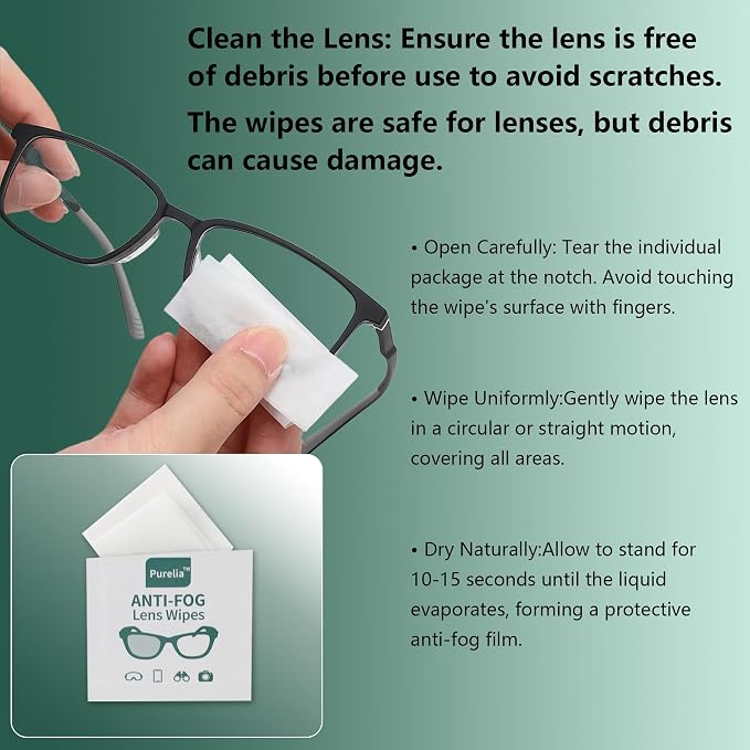Anti-Fog Lens Wipes, Quick-Clean Lens Cloths - Image 7
