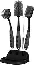 Dish Brush Set of 5 with Holder by TrazonProducts