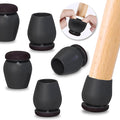 Ezprotekt 24 Pcs Black Chair Leg Floor Protectors by VisittheEzprotekt