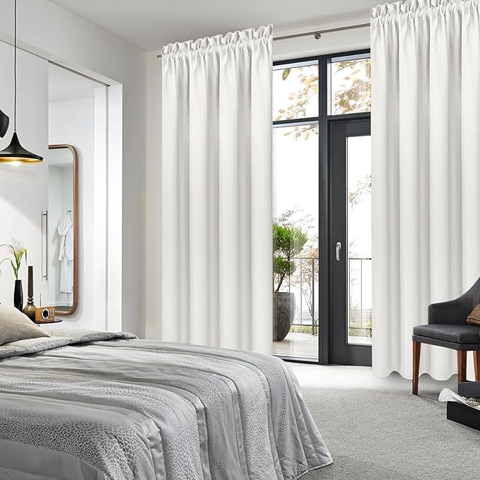 DWCN Blackout Curtains Thermal Insulated, Energy Saving & Noise Reducing - Image 2