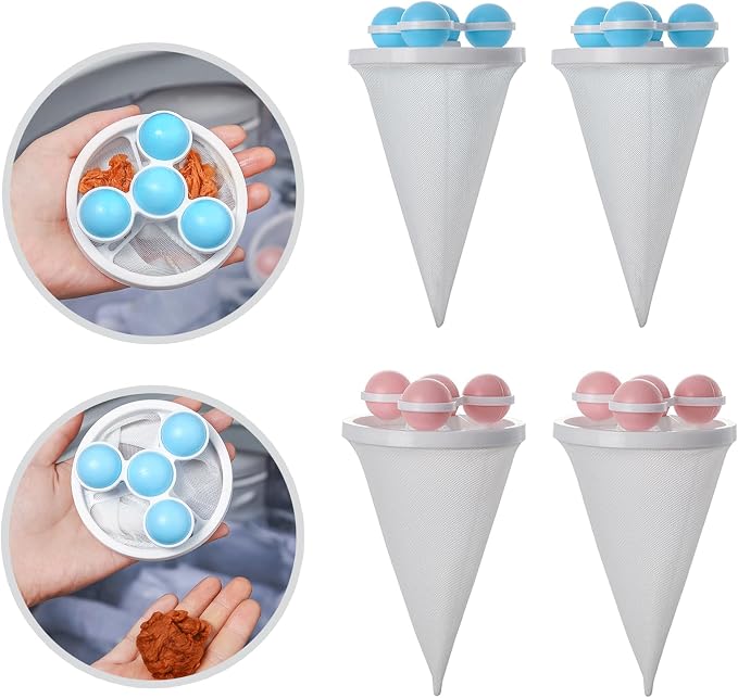 4PCS Hair Filter Bag for Fop Loader, Lint Traps for Laundry, Lint Catcher for by Unknown
